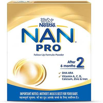  Nestle Nan Pro 2 Follow-Up Formula-Powder - After 6 months, Stage 2 400 g Bag-In-Box