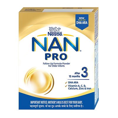  Nestle Nan Pro 3 Follow-Up Formula-Powder - After 12 Months, Stage 3 400 g Bag-In-Box