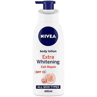  Nivea Body Lotion - Extra Whitening Cell Repair SPF 15, For All Skin Types 400 ml